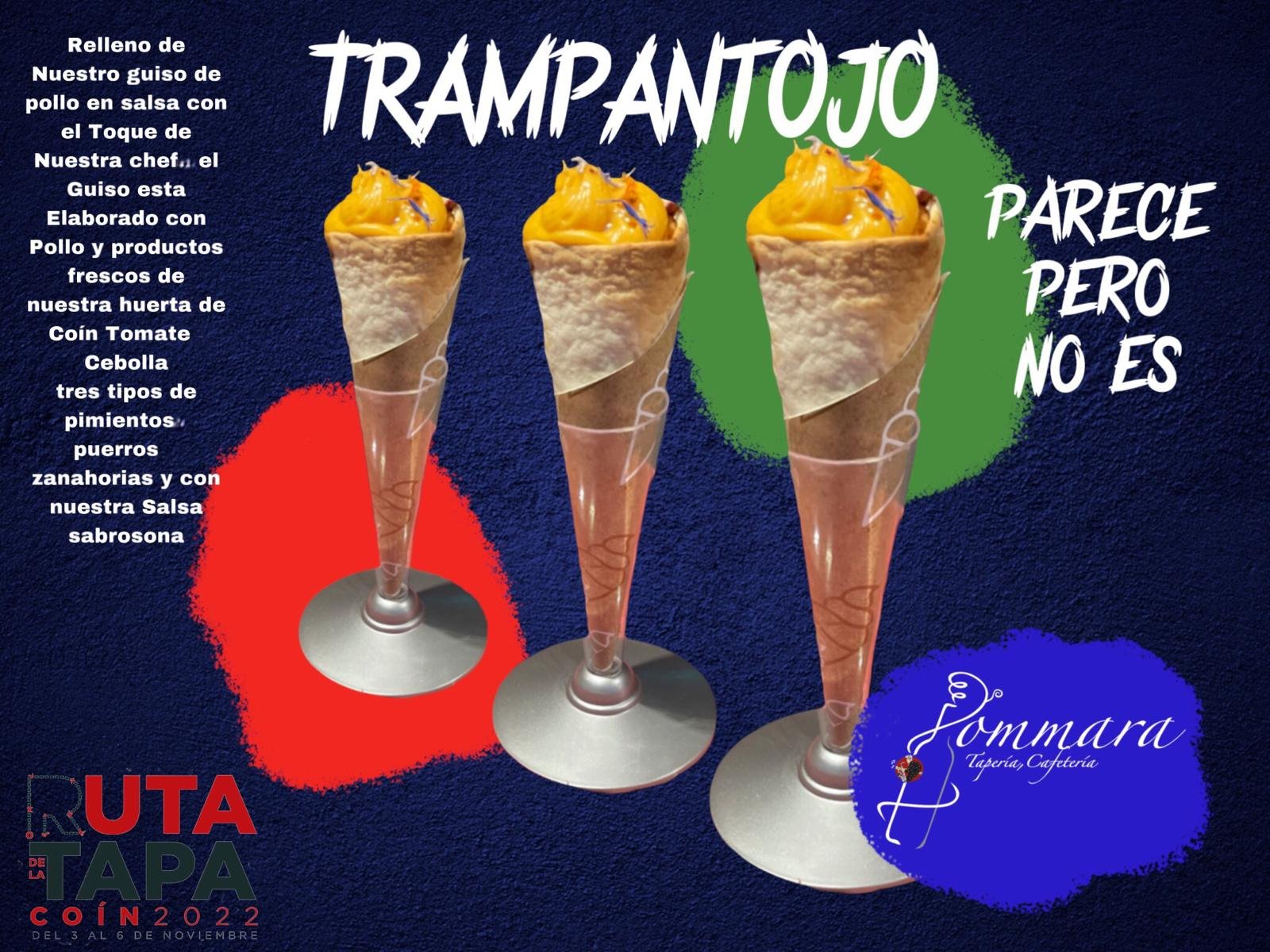 Trampantojo de Jommara, tapa de la Ruta de la Tapa